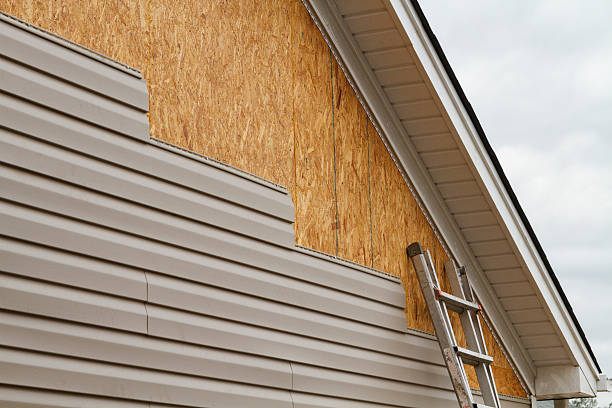 Professional Emergency Siding Repair technician working in Fresno, TX
